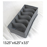 3 Pcs Bamboo Charcoal Storage Box - Gray