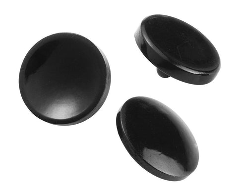 3 Pcs 11mm Camera Shutter Button in Mixed Shape - Black