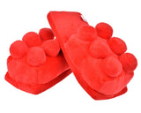 One Size Building Block Slippers - Red