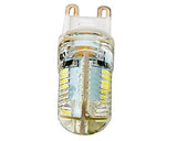 6 Pcs 3W G9 64-LED Energy Saving Crystal Capsule Light Bulb - White