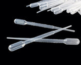 100 Pieces 3ml Plastic Disposable Pasteur Pipettes - Transparent