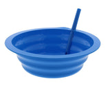 Sippy Bowls With Straws 4 Pieces 200 ml Plastic Cereal Bowl for Kids