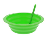 Sippy Bowls With Straws 4 Pieces 200 ml Plastic Cereal Bowl for Kids