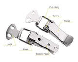 Locking Hasp 4 Pieces Loaded Chest Latch with Catch Plate