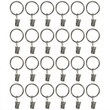 24 Pieces 1-1/4'' Curtain Clip Rings