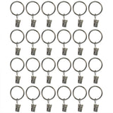 24 Pieces 1-1/4'' Curtain Clip Rings