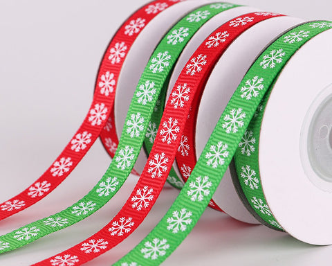 Christmas Ribbon 6 Pieces 0.4 Inch x 20 Yards Xmas Ribbon