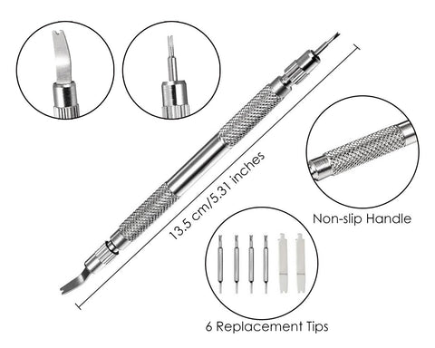 Spring Bar for Watch bands 270 Pieces Watch Band Pins with Replacement Tools