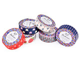 6 Pcs 1m Retro Pattern Paper Washi Masking Tape