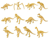 Dinosaur Fossil Skeleton Figures 12 Pieces Assorted Figures for Kids