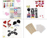 88 Pcs Photo Booth Props DIY Kit for Party
