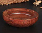 Round Wooden Cigarette Ashtray