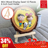 Mini Wood Display Easel 12 piece 6 Inch Card Holder