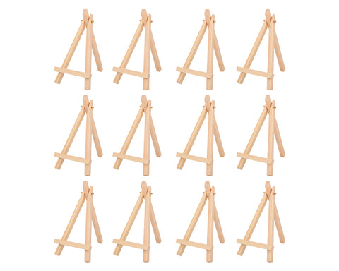 Mini Wood Display Easel 12 piece 6 Inch Card Holder