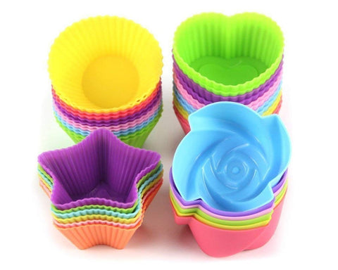 Silicone Baking Cups Set of 24 Cupcake Liner
