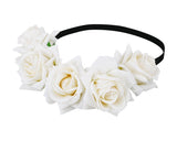 Flower Headband for Maternity Floral Rose Crown for Wedding