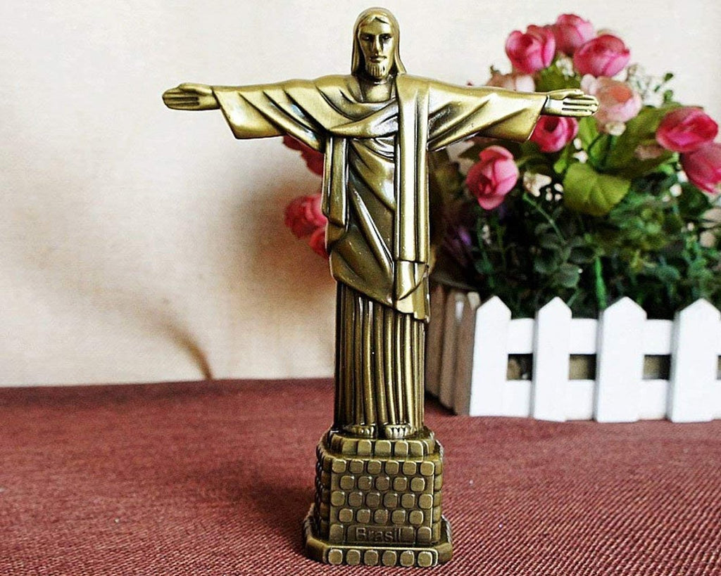 7 Inch Metallic Statue of Jesus Figurine