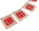 Christmas Banner Jute Burlap Banner for Christmas Decoration