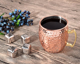 2 Pieces 500ml Stainless Steel Moscow Mule Copper Mugs - Rose Gold