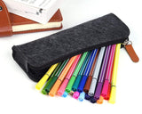 Felt Pencil Case Stationery Pouch Set of 2 - Dark Grey