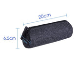 Felt Pencil Case Stationery Pouch Set of 2 - Dark Grey and Light Grey