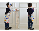 Kids Apron Set of 3 Chef Uniform Set for Kids with Apron Hat and Sleeves