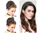 Cute Bow Headband 2 Pieces Dots Headband