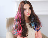 Colored Clip in Hair Extensions 22 Pieces 19.7 Inch Highlights Hairpieces