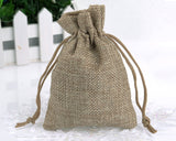 20 Pcs 9cm x 12cm Burlap Gift Bags for Parties - Brown