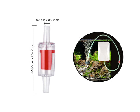 Aquarium Air Pump Check Valves One Way Non-Return Check Valve for Fish Tank