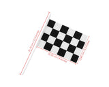Racing Checkered Flags 12 Pieces Finish Line Flags for Race Car Party