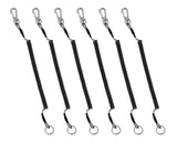 Fishing Lanyards 6 Pieces Retractable Wire Safety Spring Rope