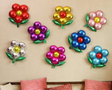 Flower Foil Balloons 8 Pieces 19.69 Inches Reusable Party Balloons