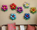 Flower Foil Balloons 8 Pieces 19.69 Inches Reusable Party Balloons