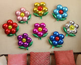 Flower Foil Balloons 8 Pieces 19.69 Inches Reusable Party Balloons