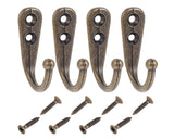 Set of 20 Wall Mounted Coat Hooks with Screws