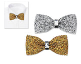 Luxurious Shinning Wedding Bow Tie for Men Set of 2