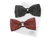 Luxurious Shinning Wedding Bow Tie for Men Set of 2