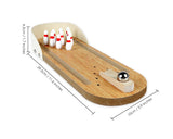 Mini Bowling Game Wooden Desktop Bowling set Bowling Toys