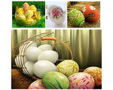 Easter Eggs 9 Pieces Blank White Wooden Eggs