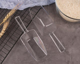 Kitchen Scoops Set of 6 Clear Plastic Scoops with 3 Sizes