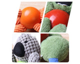 Plush Squeaky Dog Toys with Durable Chew Rubber Ball Body