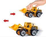 Toy Construction Vehicles Set of 6 Alloy Pull Back Vehicles