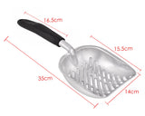 Irregular Holes Metal Cat Litter Scoop for Clumping Cat Litter