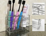 Stainless Steel Bathroom Toothbrush Holder and Toothpaste Stand