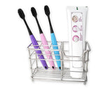 Stainless Steel Bathroom Toothbrush Holder and Toothpaste Stand