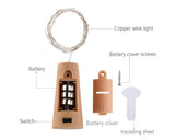 10 LED Bottle Cork String Lights 10 Pieces Battery Operated Starry Lights