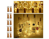 10 LED Bottle Cork String Lights 10 Pieces Battery Operated Starry Lights