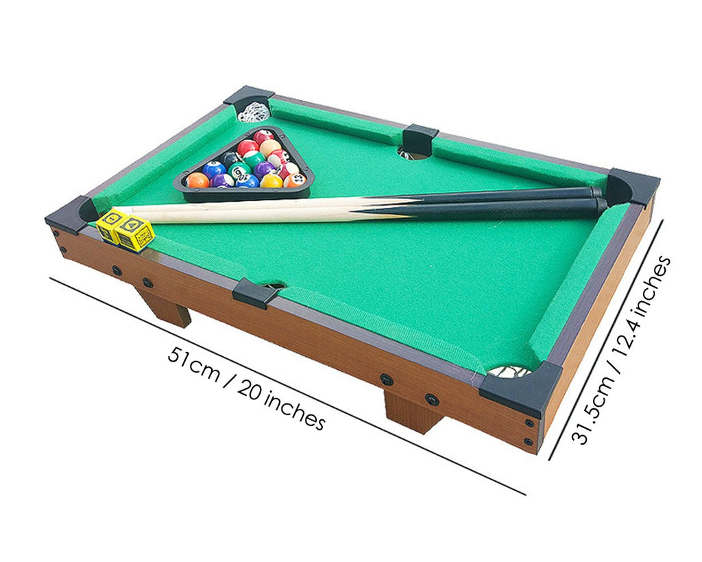 Mini Pool Set 20 Inches Mini Billiards Game Set Portable Pool