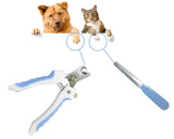 Pet Nail Clippers with Nail File for Dogs and Cats